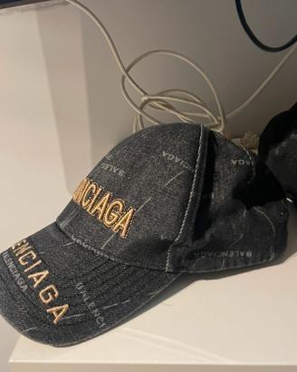 CAPPELLO VISIERA BALENCIAGA STILE JEANS