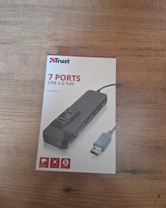 USB hub splitter 7 porte