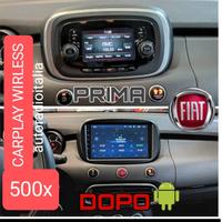 Fiat 500x android navigatore wifi carplay wirless