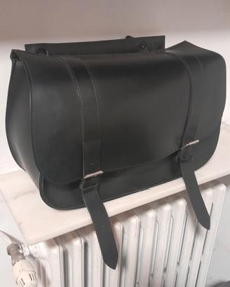 Borsa cuoio laterale per Harley Davidson Dyna 