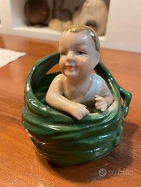 Statua porcellana numerata anni ‘50 antica bimbo