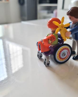 gelataio, bici, bimbo con sedia a rotelle, dentist