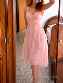 Vestito elegante rosa coquette