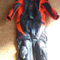 Tuta motociclista in pelle taglia S/M