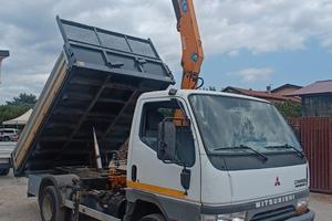 Mitsubishi canter ribaltabile con gru patente C