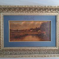 Quadro ad olio laguna di Venezia. 