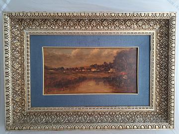 Quadro ad olio laguna di Venezia. 