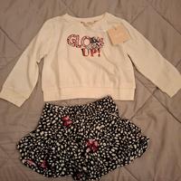 Completo Liu-Jo per bambina (maglia bianca e gonna