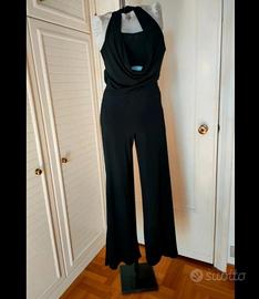 Tuta jumpsuit elegante nera