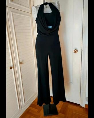 Tuta jumpsuit elegante nera