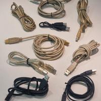 Lotto 9 cavi USB A-B (per stampanti, scanner, etc