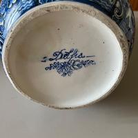 Vintage Vaso Delfia blu bianco stile Delft 38 cm