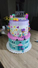 Fake cake torta finta tema Gabby's Dollhouse 🥳
