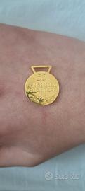 moneta oro 18k  50°aniversario della vitoria