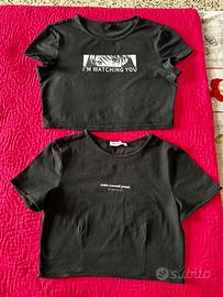 Due magliette ragazza corte