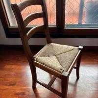 Sedie in legno impagliate