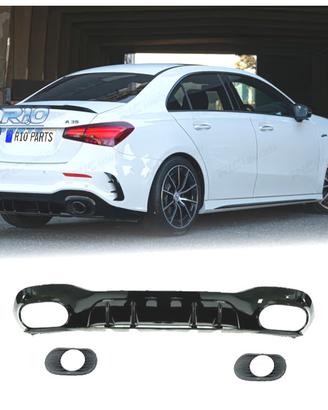 DIFFUSORE MERCEDES CLASSE A V177 18-22 LOOK AMG A3