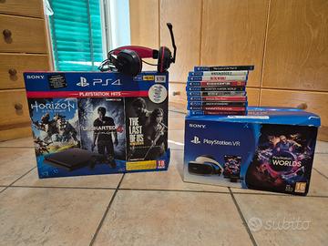 ps4 slim 1tb + visore 3d + ps camera 