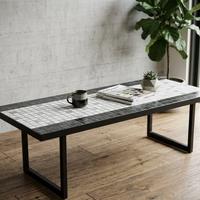 Tavolino Industrial top in Mosaico