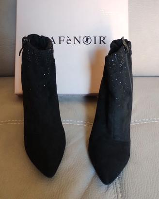 Stivaletti di camoscio con strass - Cafè Noir