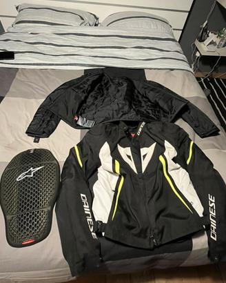 Giacca moto Dainese 48 + paraschiena alpinestar