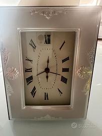 Orologio da tavolo argento