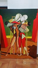 Quadro falso d'autore Dechirico Ettore e Andromaca