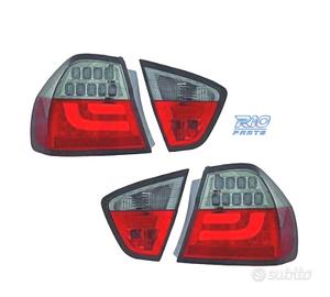 FANALI BMW E90 05-08 LED + HALOGENO ROSSO SCURO