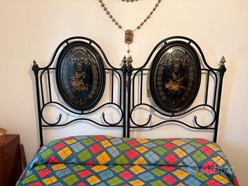 Letto in ferro battuto del 1800
