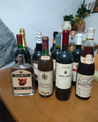  stock bottiglie vino e liquori 
