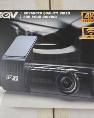 dashcam 4k wifi doppia camera display integrato 