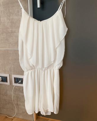 Vestitino bianco pantaloncino