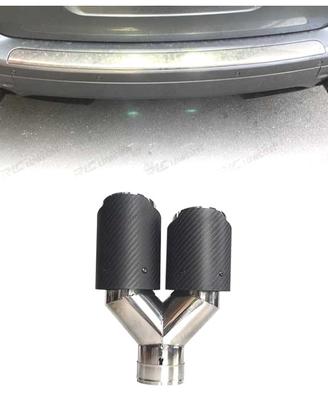 TERMINALE SCARICO IN CARBONIO DOPPIO SINISTRO LOOK