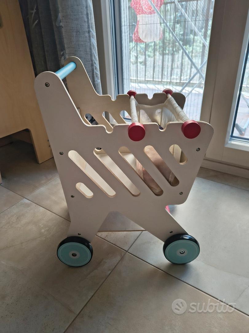 Carrello spesa e frutta da tagliare in legno Tutto per i bambini