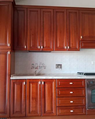 cucina componibile in legno di ciliegio 