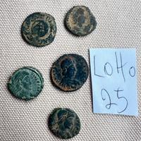 Lotto 25 Autentiche Monete Impero Romano Antico