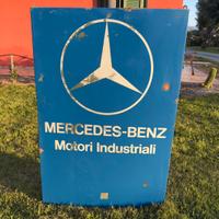 Insegna smaltata mercedes originale