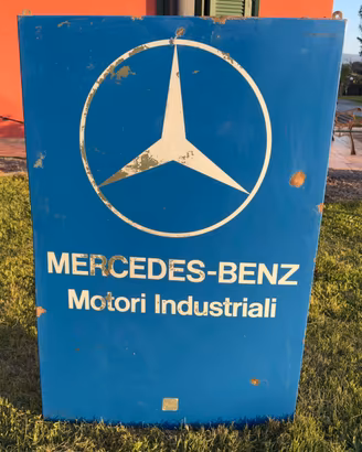 Insegna smaltata mercedes originale