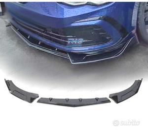 SPOILER LIP VOLKSWAGEN VW GOLF 8 R LINE NERO LUCID