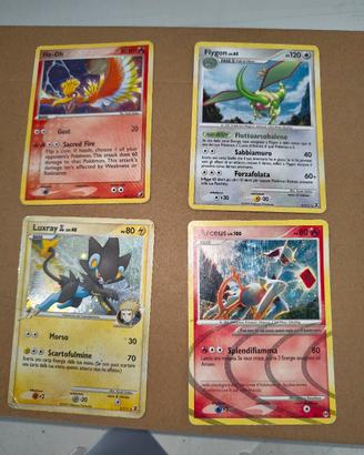 Lotto 4 carte Pokemon Vintage Holo 
