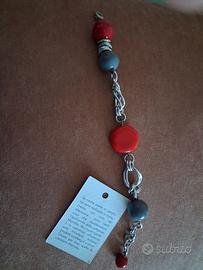 Bracciale con catena e pietre