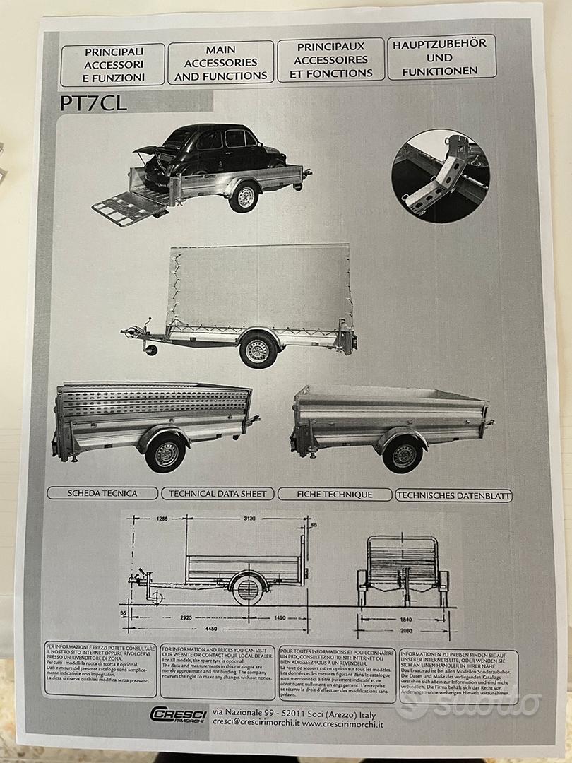 Carrello rimorchio - Accessori Auto In vendita a Taranto