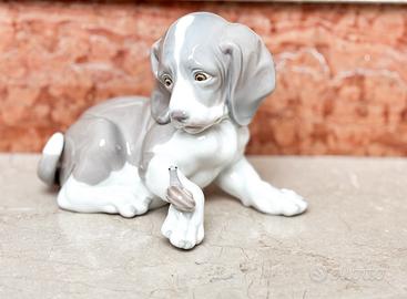 Cucciolo e lumaca in porcellana Lladro