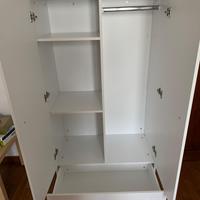 Armadio Giordani bianco per bambini