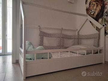 Letto Montessori a casetta + materasso