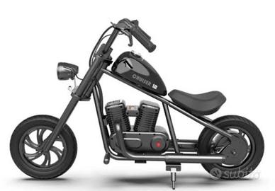 Moto elettrica cruiser 12 plus nera