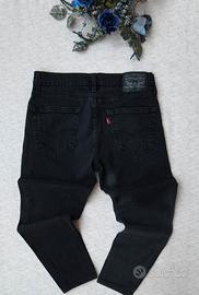 Jeans-Levi's 511-Uomo-Straight Fit-Nero-W30-L32