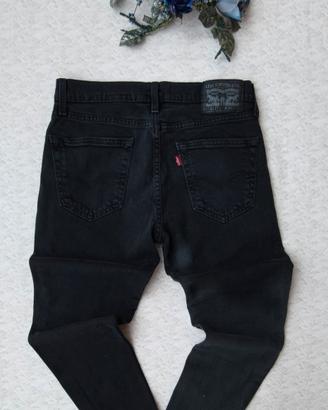 Jeans-Levi's 511-Uomo-Straight Fit-Nero-W30-L32