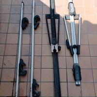 Barre portapacchi universali più 2 porta bici
