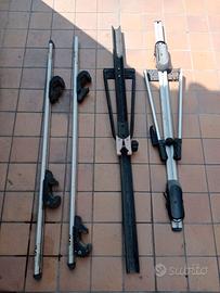 Barre portapacchi universali più 2 porta bici
